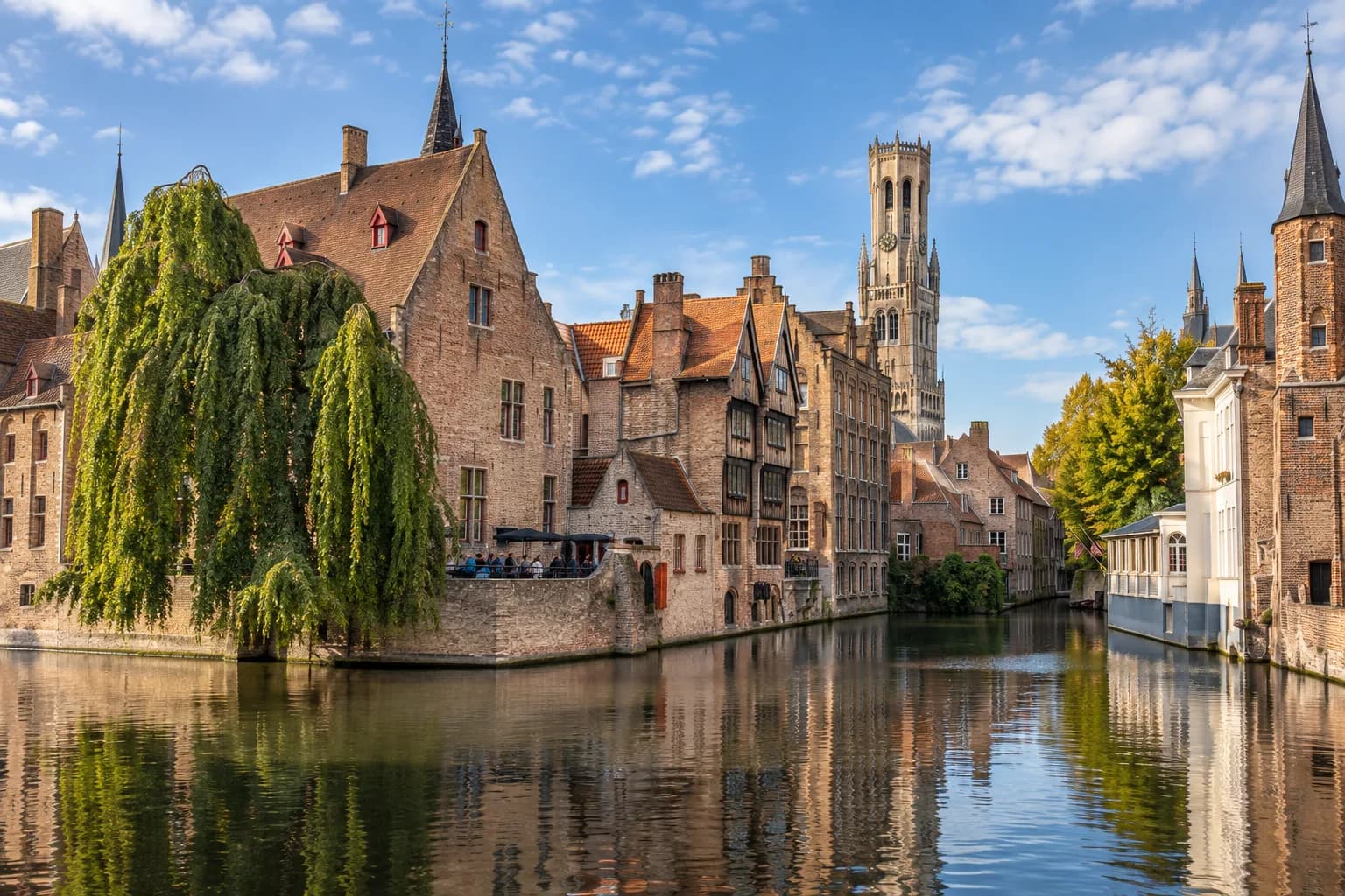 AI ilustrace města Brugge, Markt
