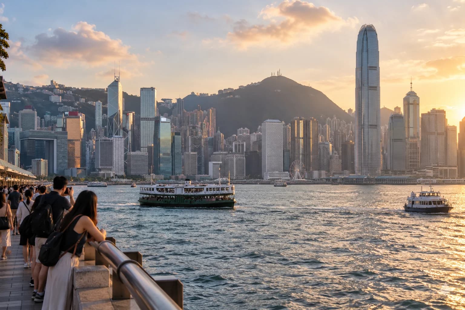 AI ilustrace destinace Hongkong; není dokumentární fotografií aktuálního stavu