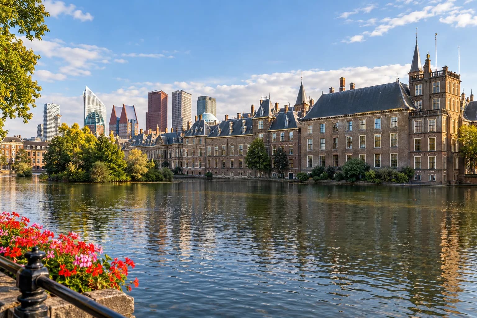 AI ilustrace města Den Haag, Mauritshuis