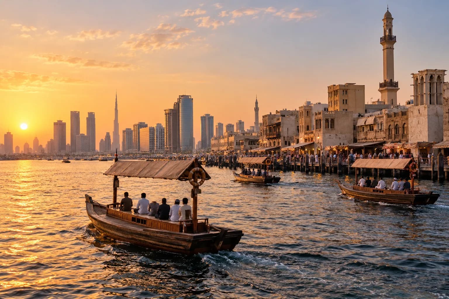AI ilustrace: Dubaj; nikoli současná fotodokumentace