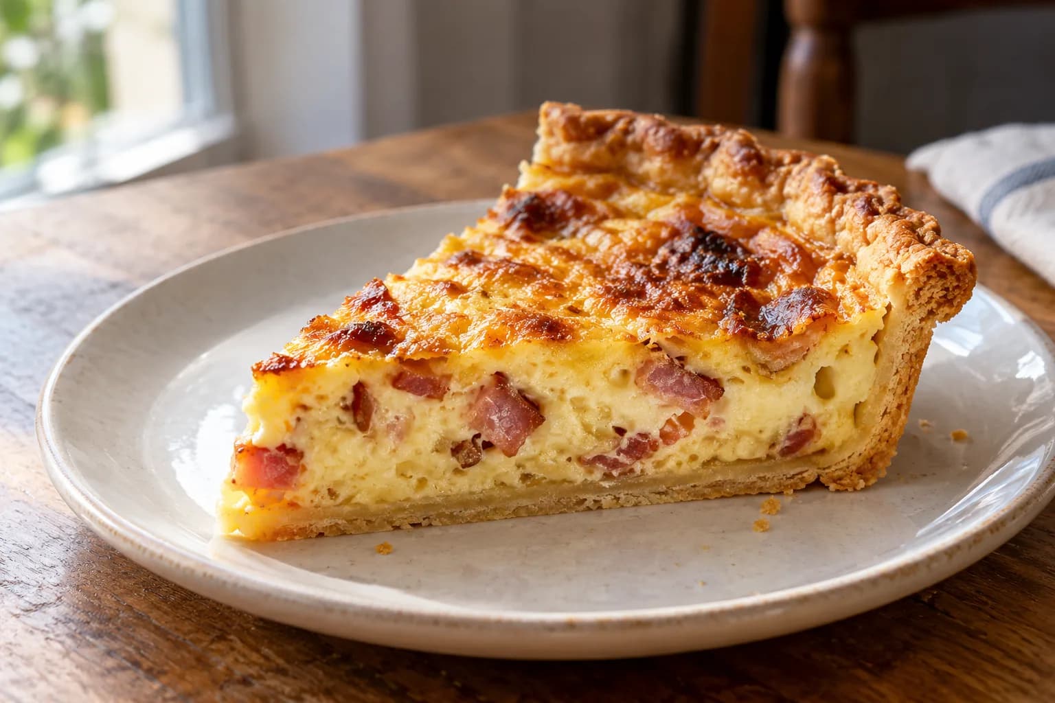 AI ilustrace jídla: Quiche