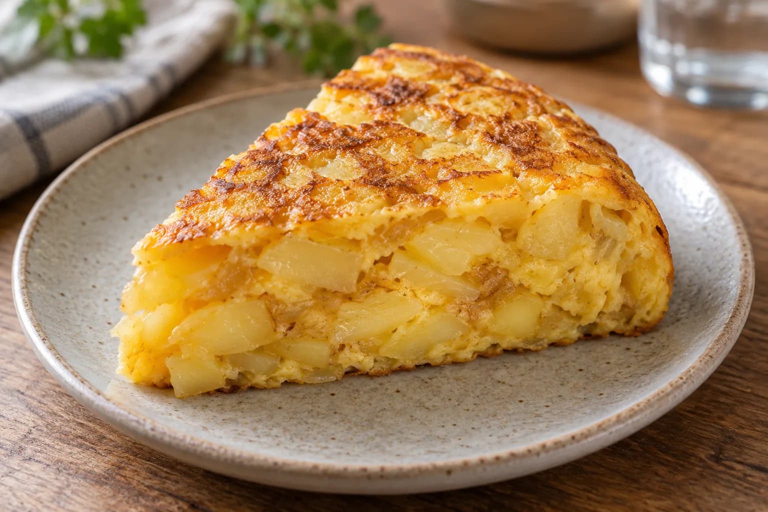 AI ilustrace jídla: Tortilla de patatas