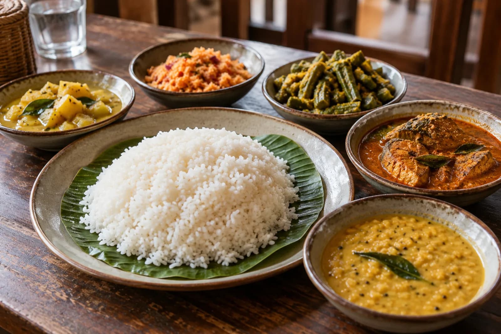 AI ilustrace jídla: Rice and curry