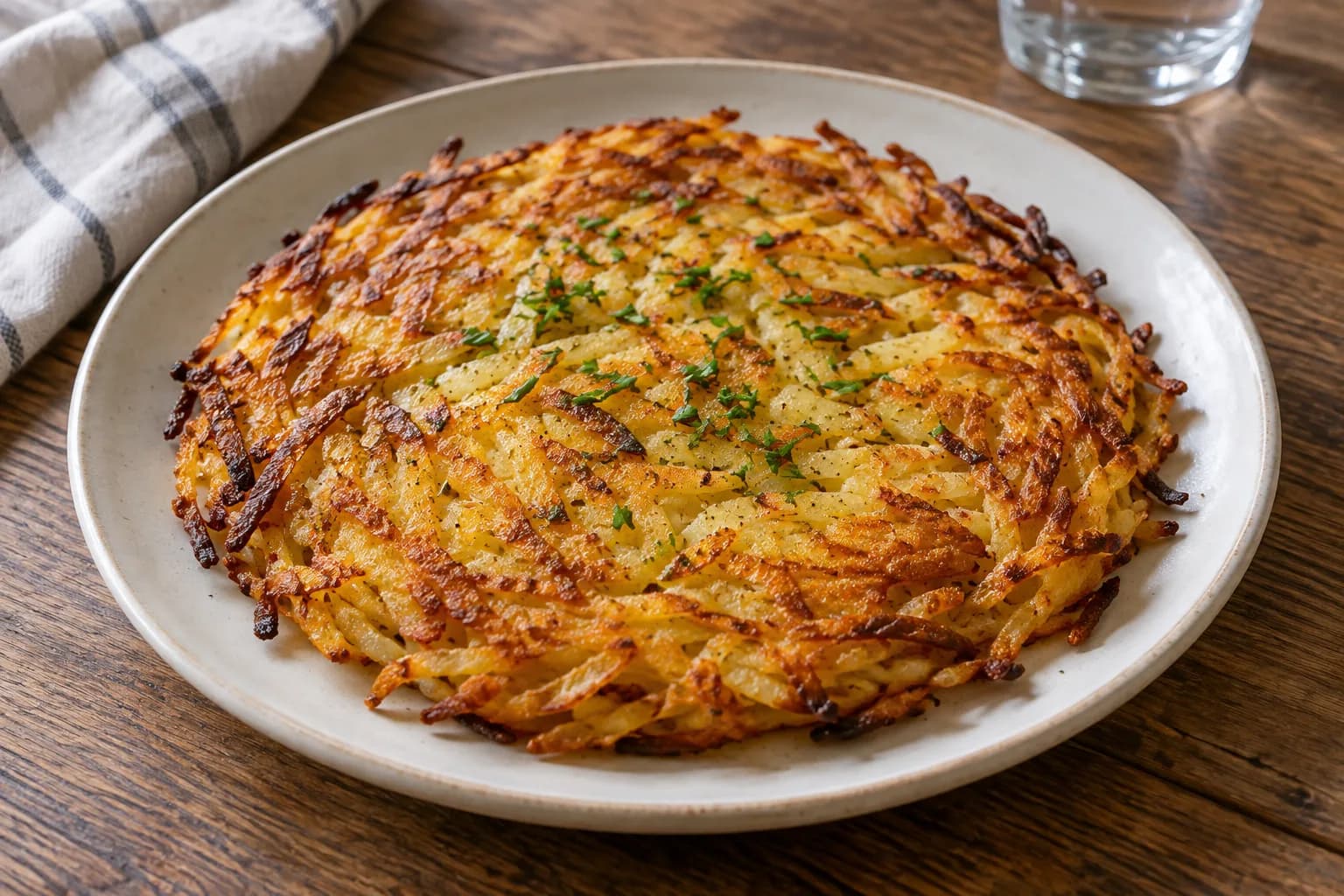 AI ilustrace jídla: Rösti