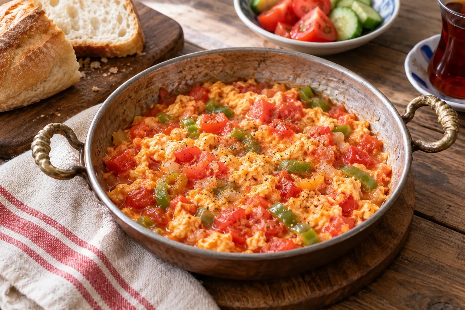AI ilustrace jídla: Menemen