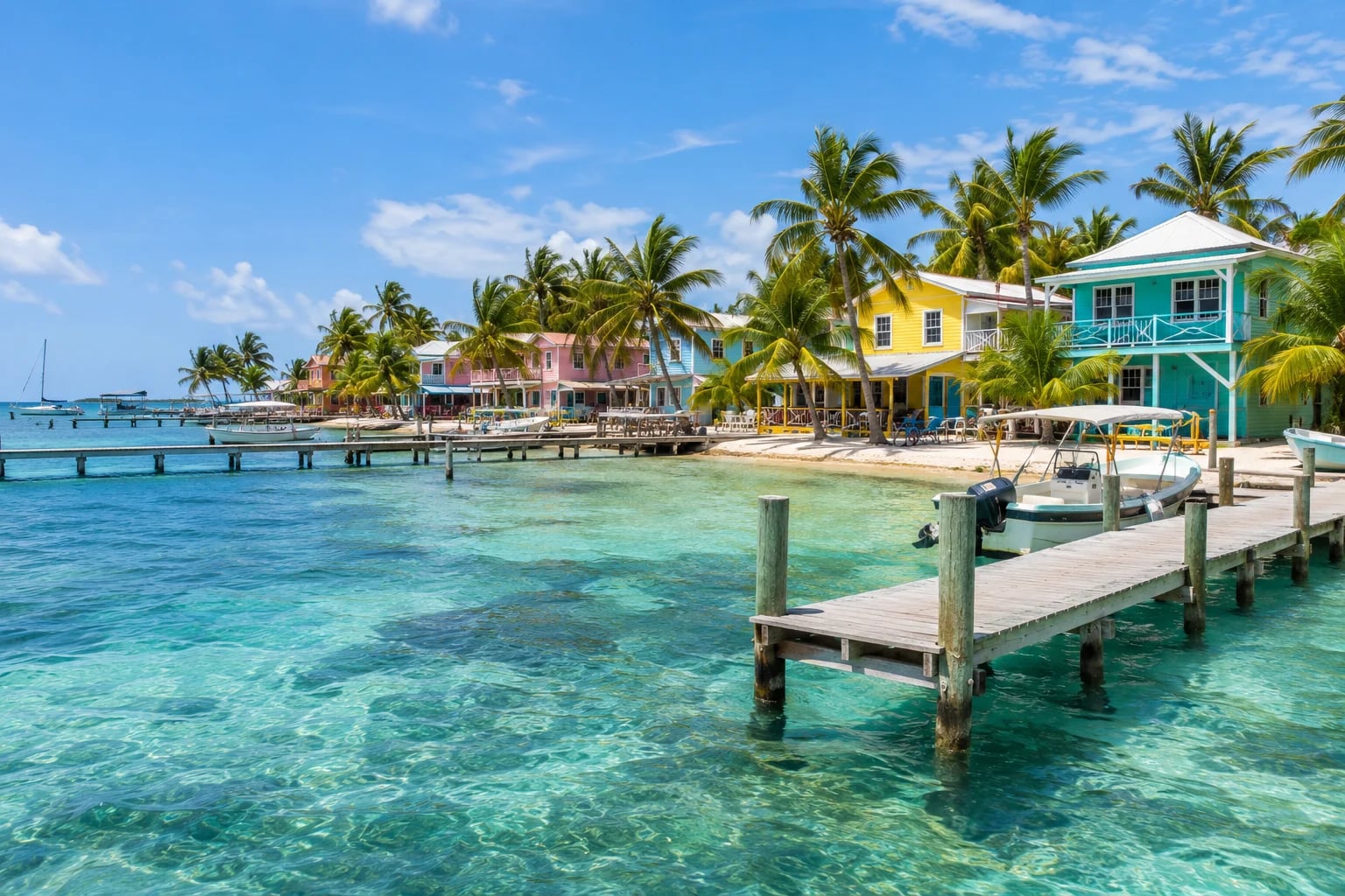 Pobřeží San Pedra na Ambergris Caye