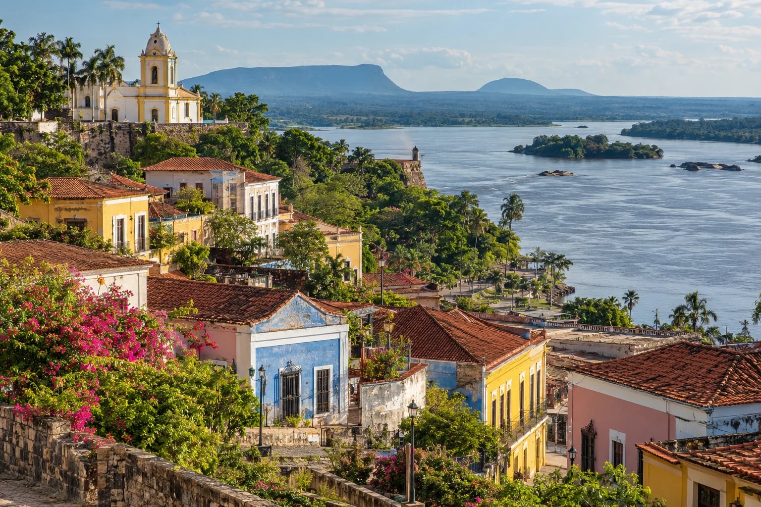 Ciudad Bolívar nad řekou Orinoko