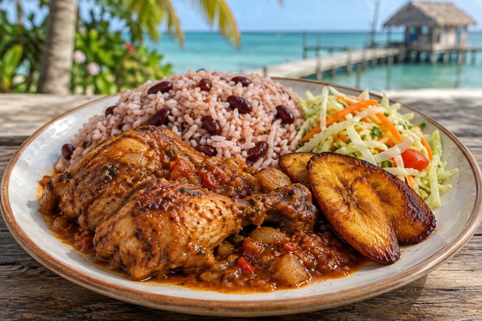 Tradiční jídlo: rice and beans