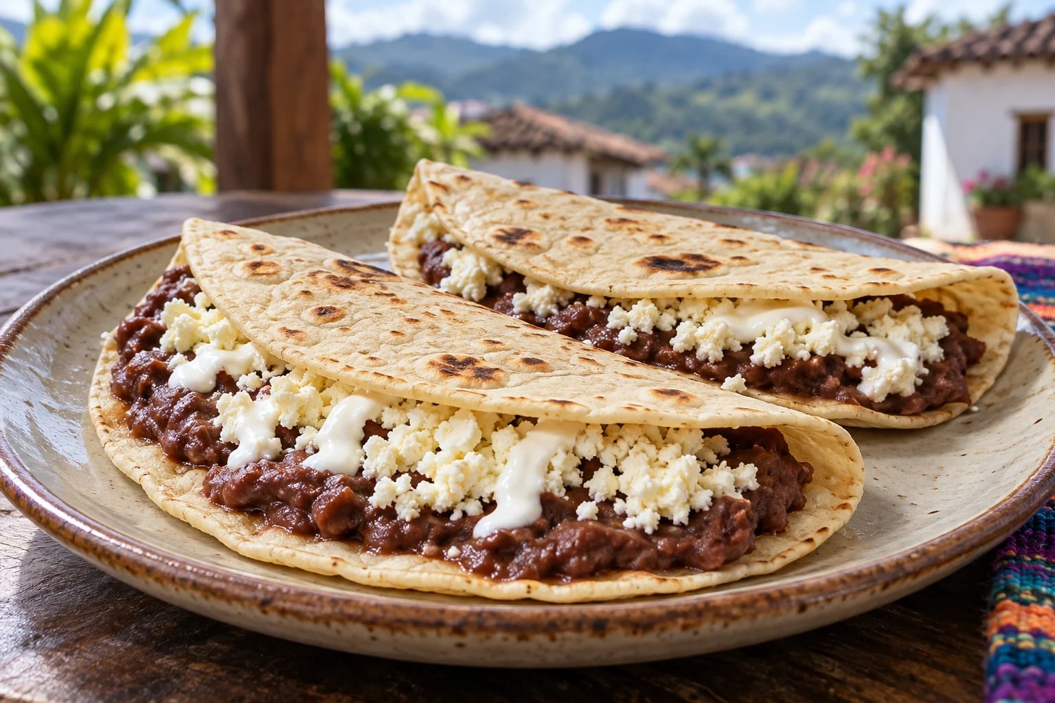 Tradiční jídlo: baleadas