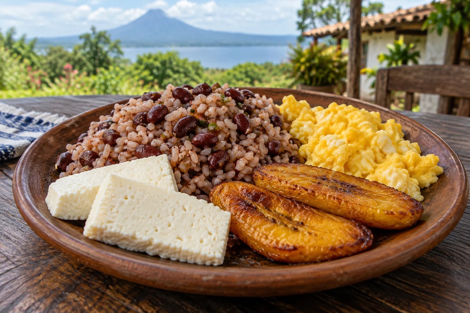 Tradiční jídlo: gallo pinto