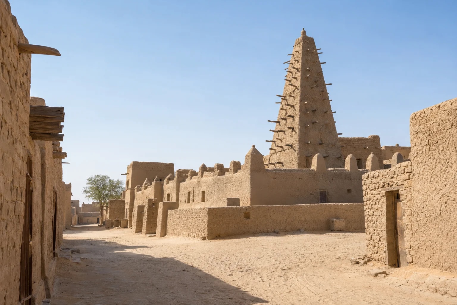 Hliněná architektura saharského Timbuktu