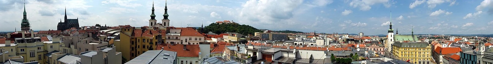 Panorama Brna s Petrovem a Špilberkem