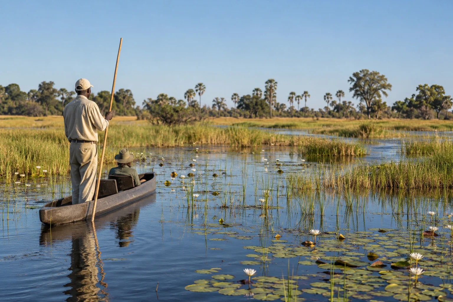 Krajina a město: Botswana