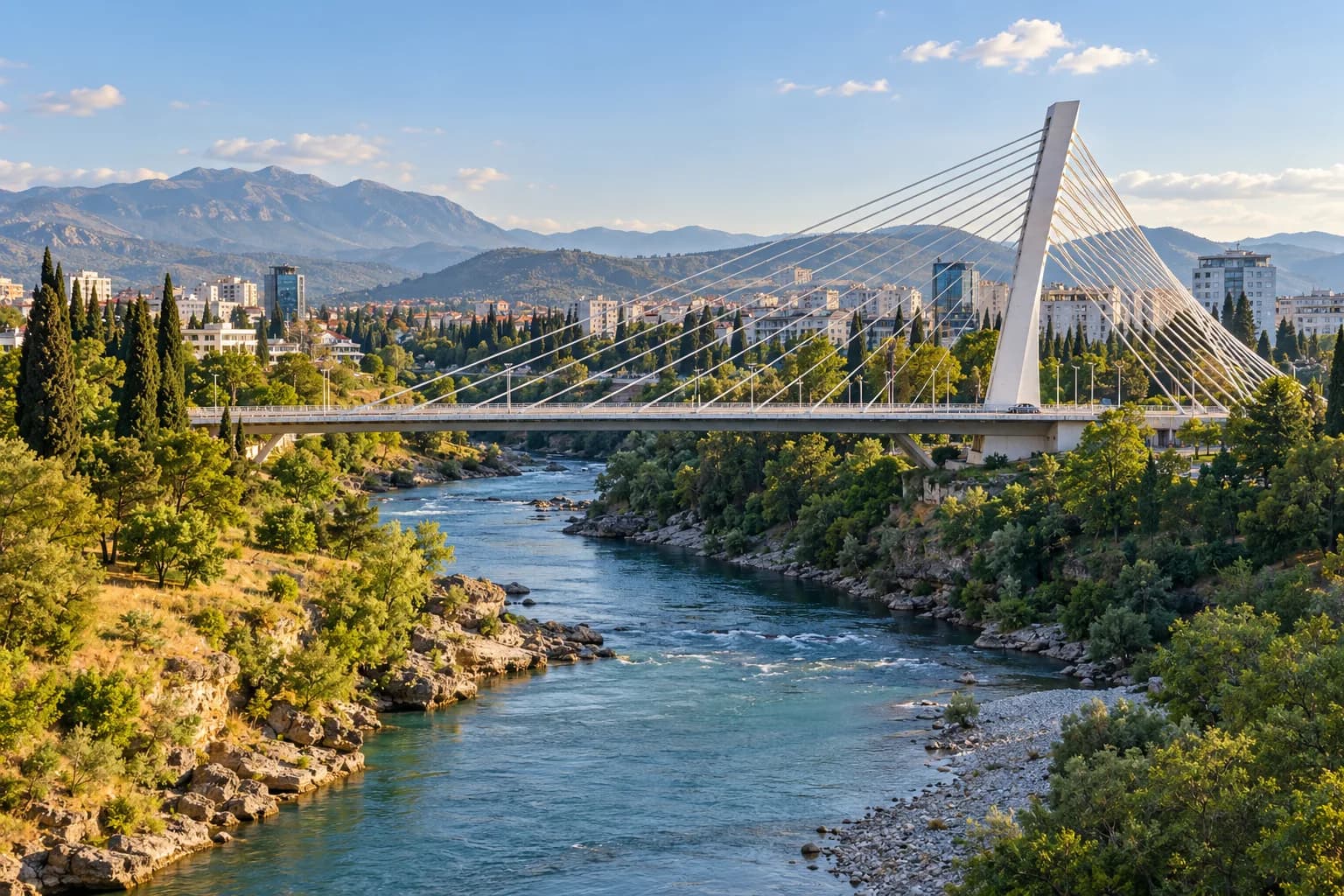 AI ilustrace města Podgorica