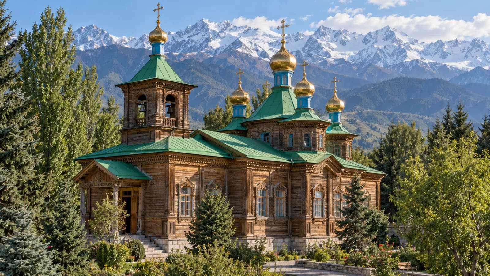 AI ilustrace: Karakol; kulturní orientace, nikoli současná fotodokumentace