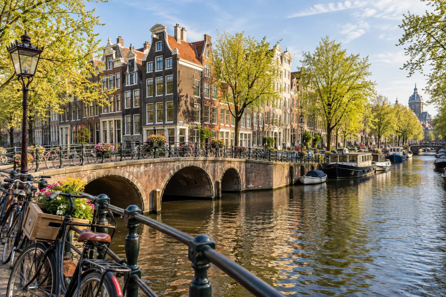 AI ilustrace města Amsterdam