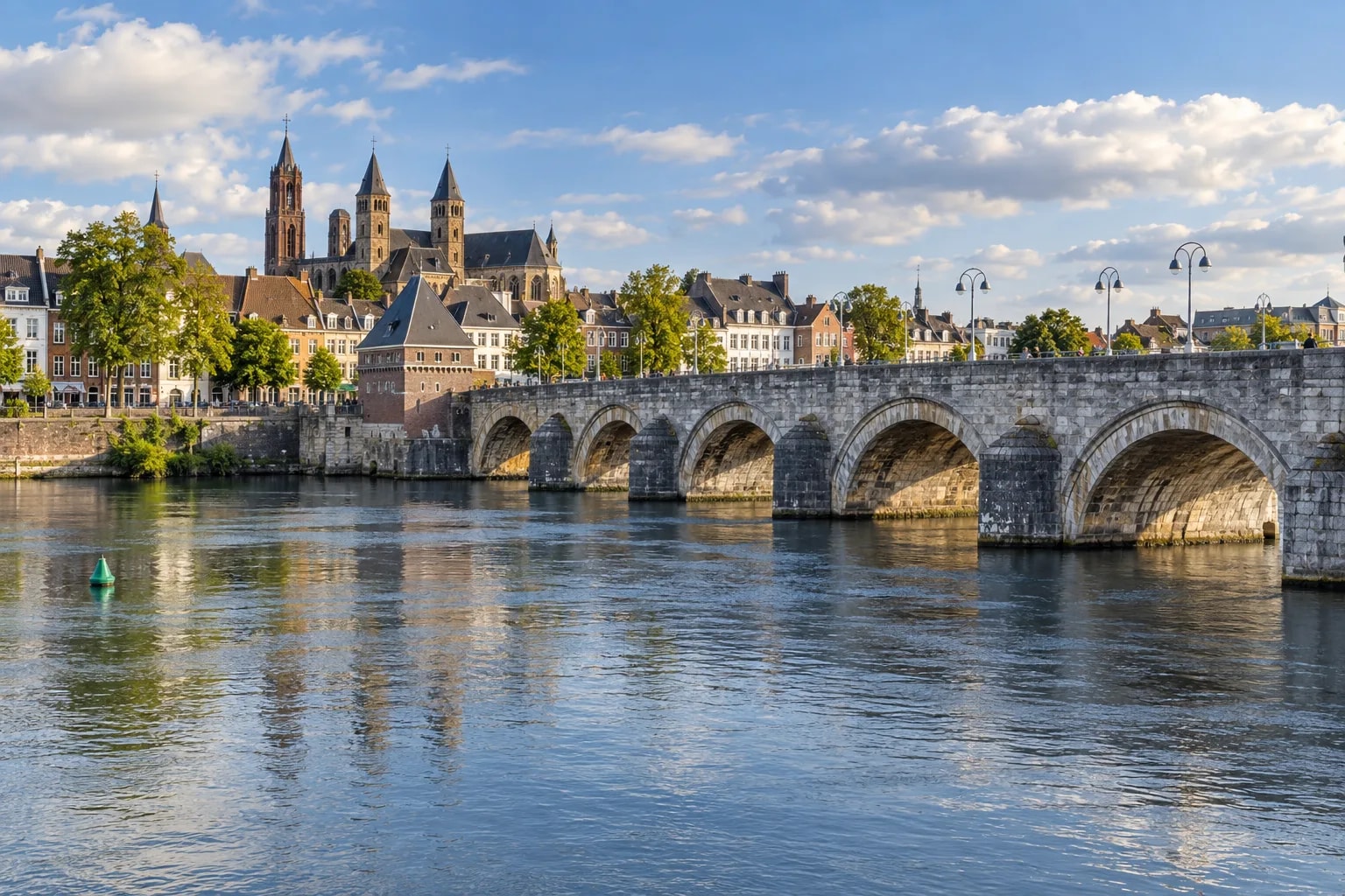 AI ilustrace města Maastricht, Vrijthof