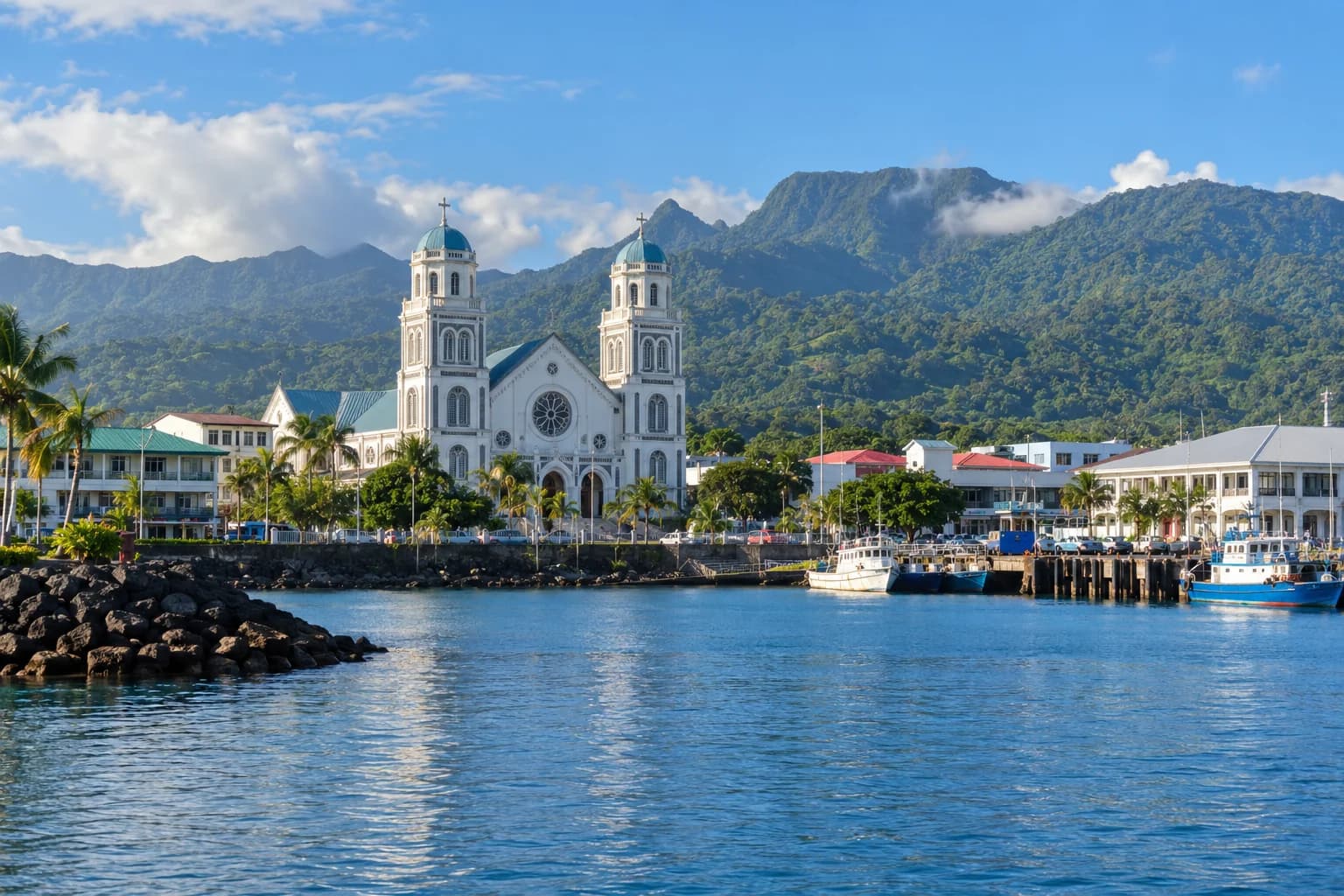 AI ilustrace: Samoa; nikoli fotografie aktuálního stavu