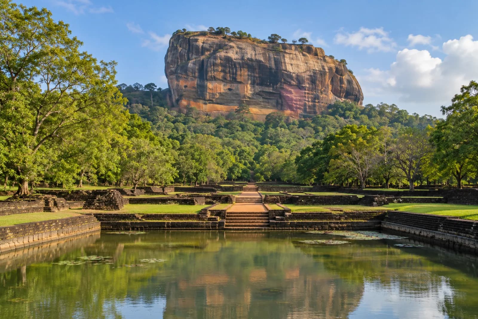 AI ilustrace: Sigiriya
