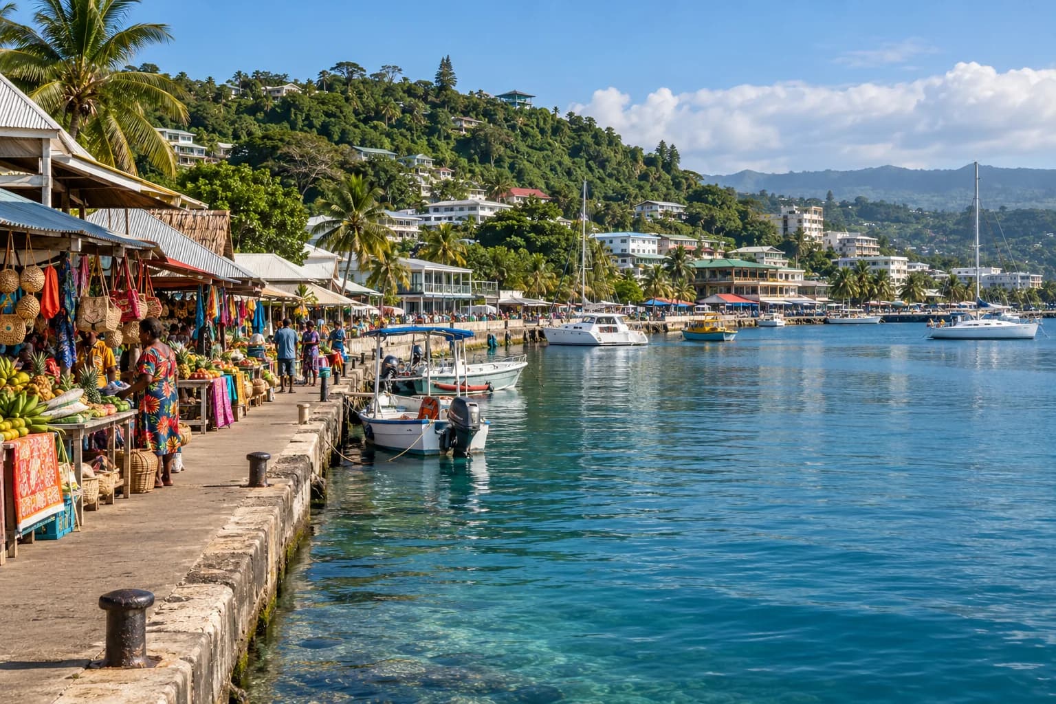 AI ilustrace: Vanuatu; nikoli fotografie aktuálního stavu
